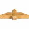 Ekena Millwork Eugene Rough Sawn Timber Gable Bracket, Western Red Cedar, 36"W x 12"H x 6"D x 6"F, 8/12 Pitch GBW036X12X0606EUG00RWR - alternate 3